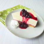 【ブルーベリーのレアチーズケーキ】を作ったよ